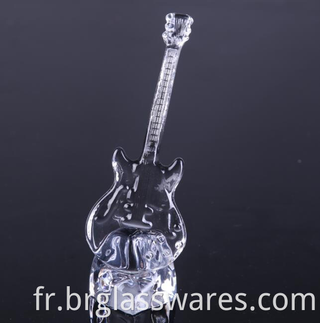 decorative glass guitar